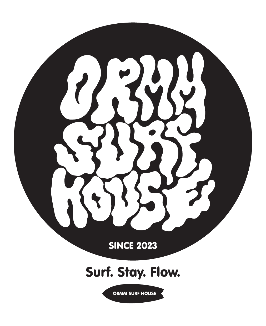 ORMM Surf House · Surf. Stay. Flow.
