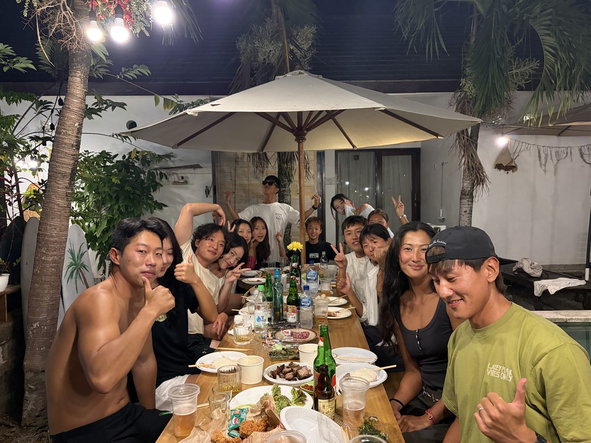 오름서프하우스 캠프 파티